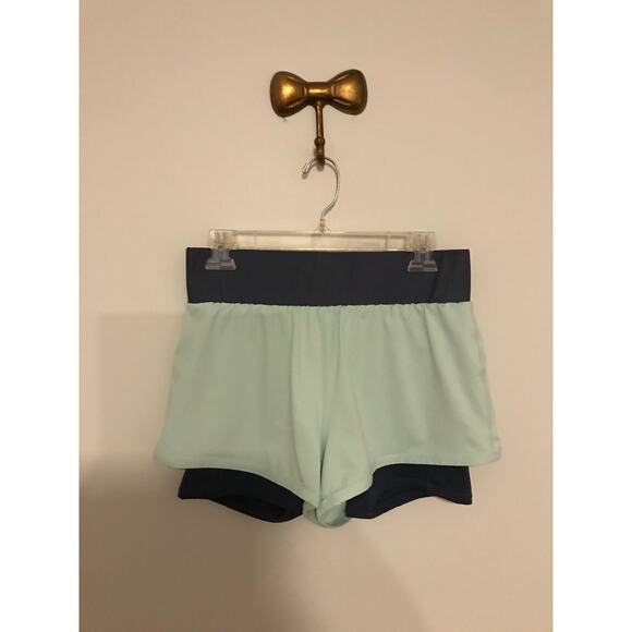 Fabletics Olesia Women Aegean/Allure 2 in 1 Layered Compression Shorts - Picture 1 of 8